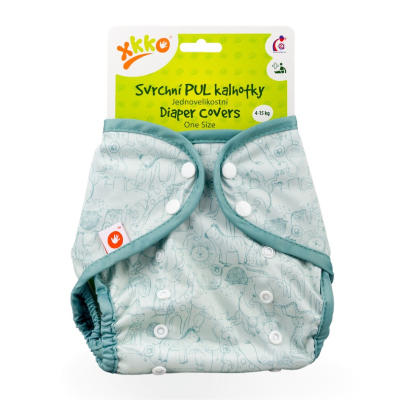 XKKO Diaper Cover One Size - Safari Granite Green