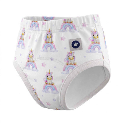 Organic Cotton Training pants XKKO Organic - Unicorns
