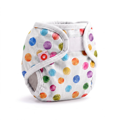 XKKO Diaper Cover Newborn - Watercolour Polka Dots