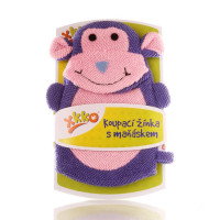 XKKO Polyester Bath Glove - Monkey 12x1ps (Wholesale pack.)