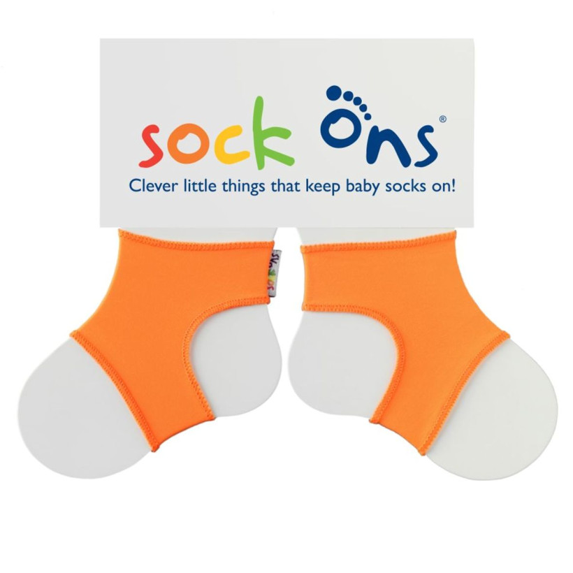 Sock Ons Orange 0-6m