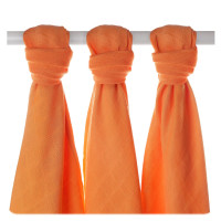 Bamboo muslins XKKO BMB 70x70 - Orange 3pcs