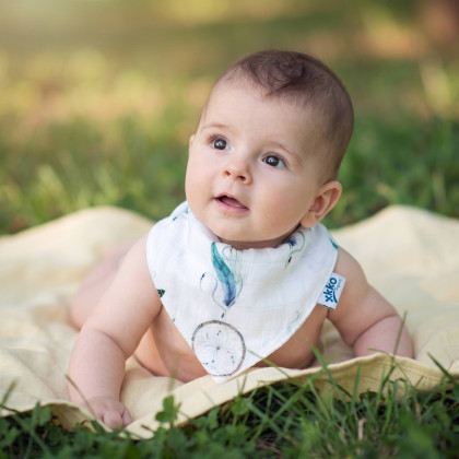 Organic Cotton Muslin Bandana XKKO Organic - Dream Catcher