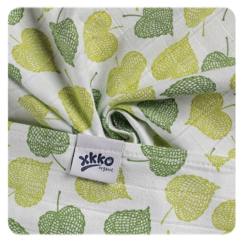 Organic Cotton Muslins XKKO Organic 70x70 Old Times - Linden