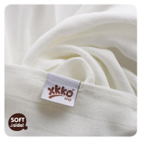 Bamboo muslin towel XKKO BMB 90x100 - Natural 10x1pcs (Wholesale packaging)