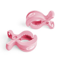 Pram Clips XKKO - Baby Pink 21x2ps (Wholesale pack.)