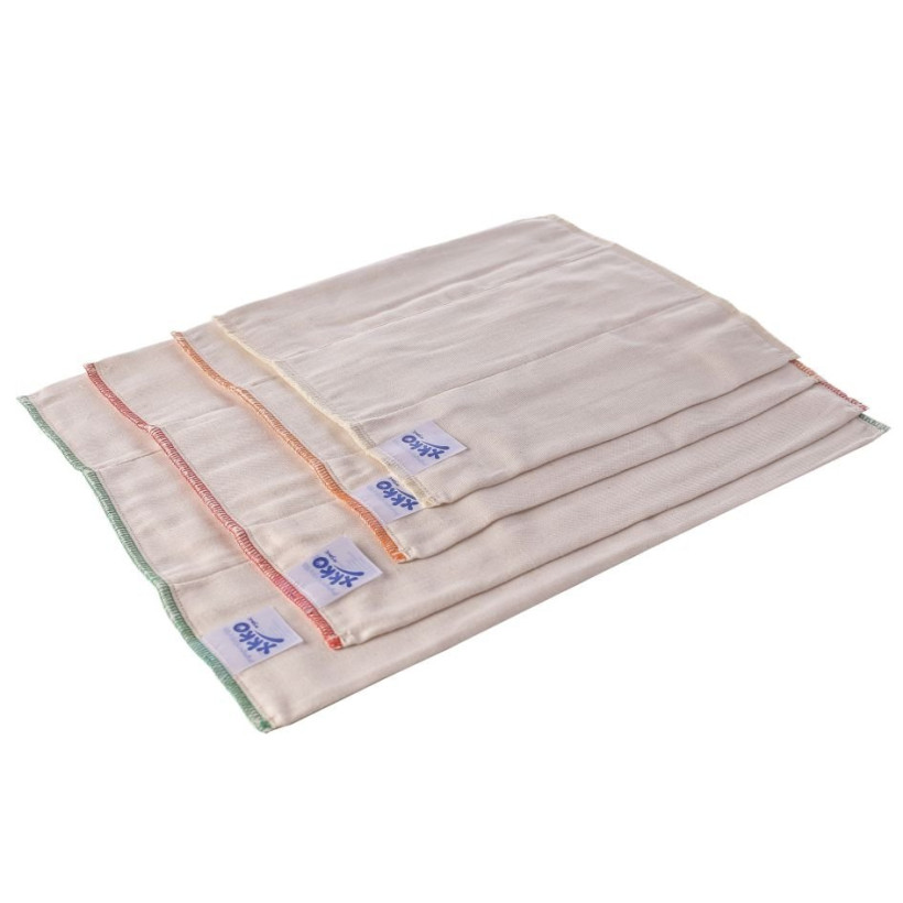 Prefolded Diapers XKKO Organic - Newborn Natural 6x6ps (Wholesale pack.)