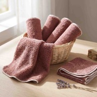 Organic cotton terry wipes XKKO Organic 21x21 - Mesa Rose
