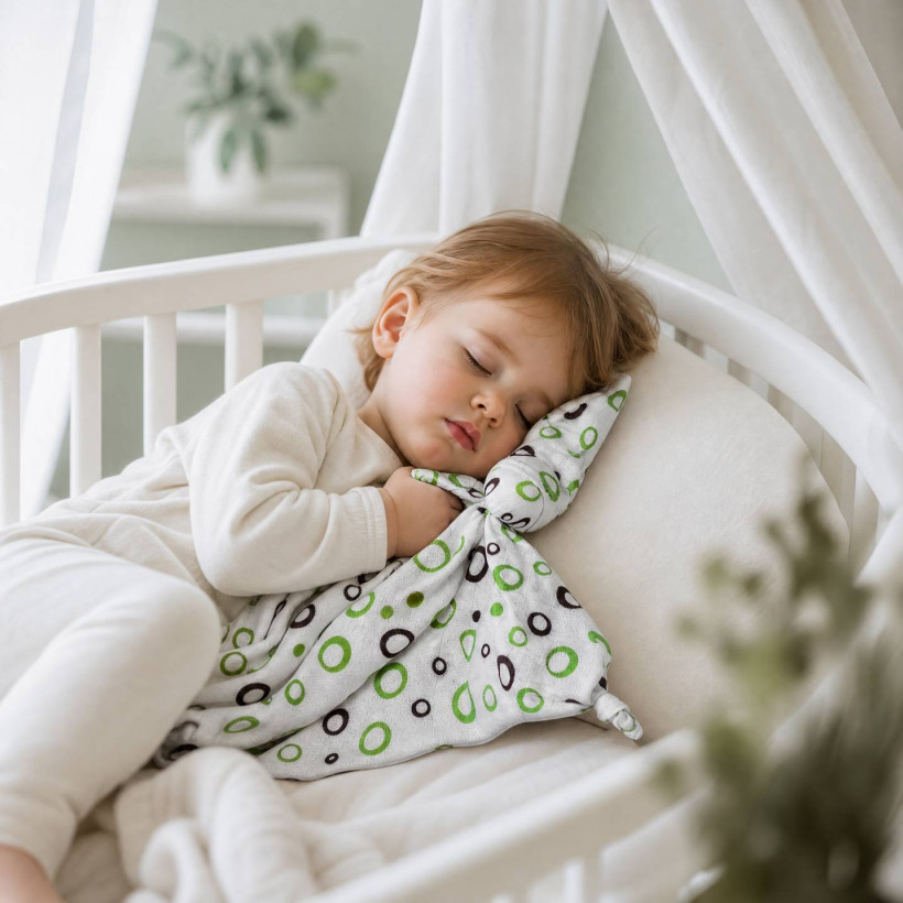 Bamboo cuddly toy XKKO BMB - Lime Bubbles