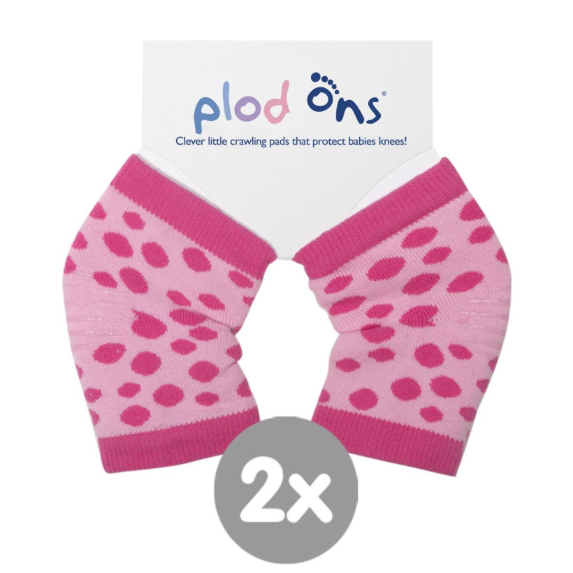 Plod Ons Pink Dots 2pairs (Wholesale pack.)