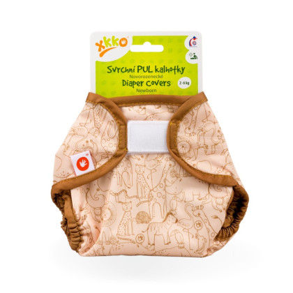 XKKO Diaper Cover Newborn - Safari Honey Mustard