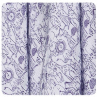 Bamboo muslin towel XKKO BMB 90x100 - Safari W/Lavender Aura