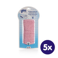 Organic cotton strap covers XKKO Organic - Baby Pink 5x1pack. (Wholesale pack)