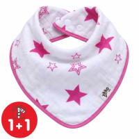 Bamboo bandana XKKO BMB - Magenta Stars