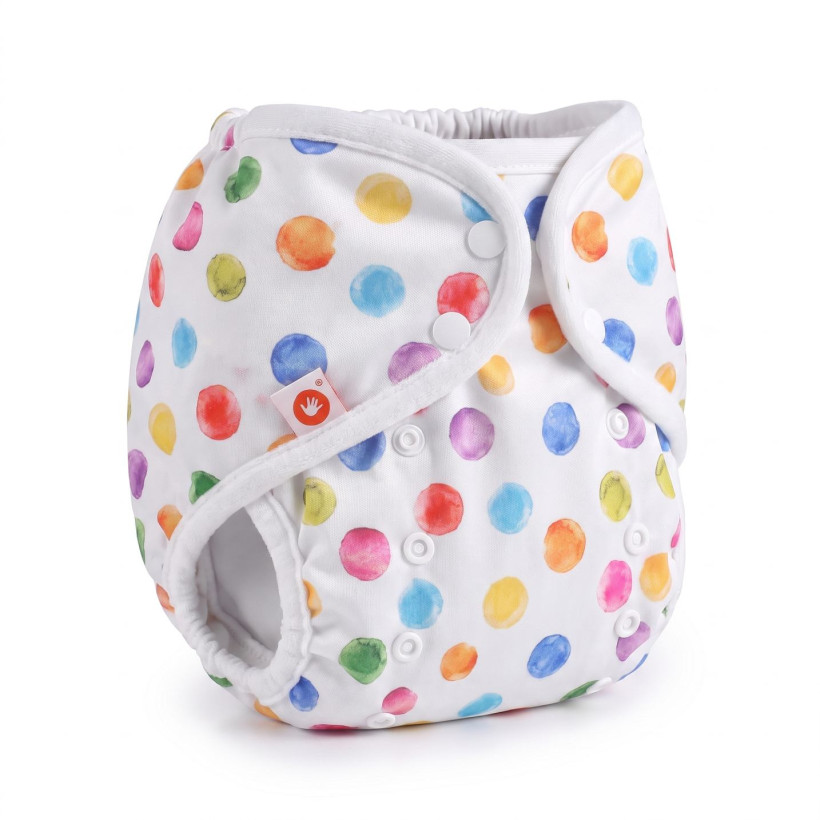 XKKO Diaper Cover One Size - Watercolour Polka Dots