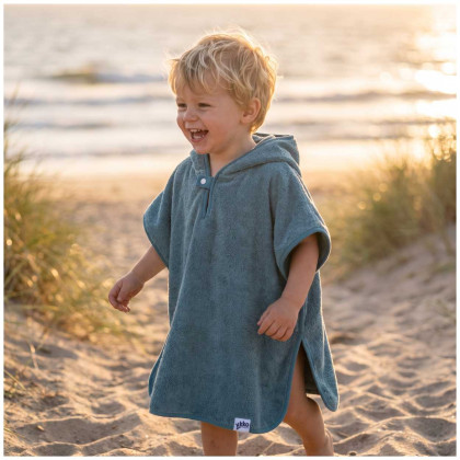 Organic cotton terry Poncho XKKO Organic - Mountain Spring