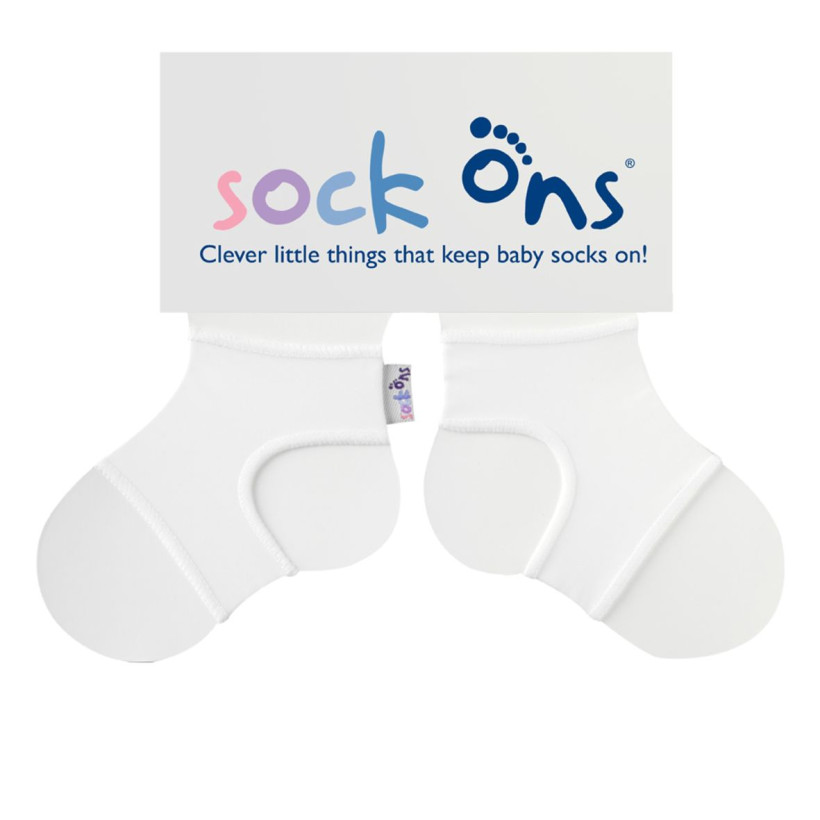 Sock Ons White 5x1 pair (Wholesale pack.)