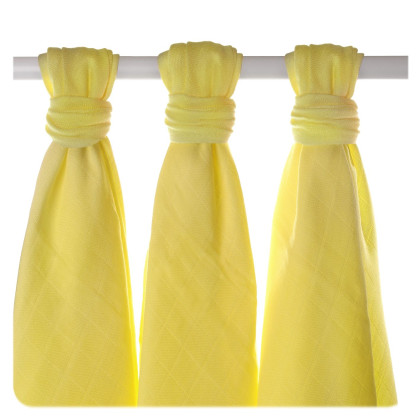 Bamboo muslins XKKO BMB 70x70 - Lemon 3pcs