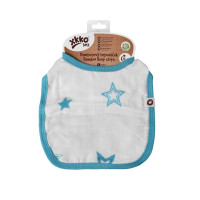 Bamboo Burp Cloth XKKO BMB - Cyan Stars