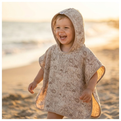 Bamboo Muslin Poncho XKKO BMB Safari - Atmosphere