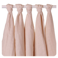 Organic Cotton Muslins XKKO Organic 70x70 Old Times - Natural 5x5ps (Wholesale pack.)