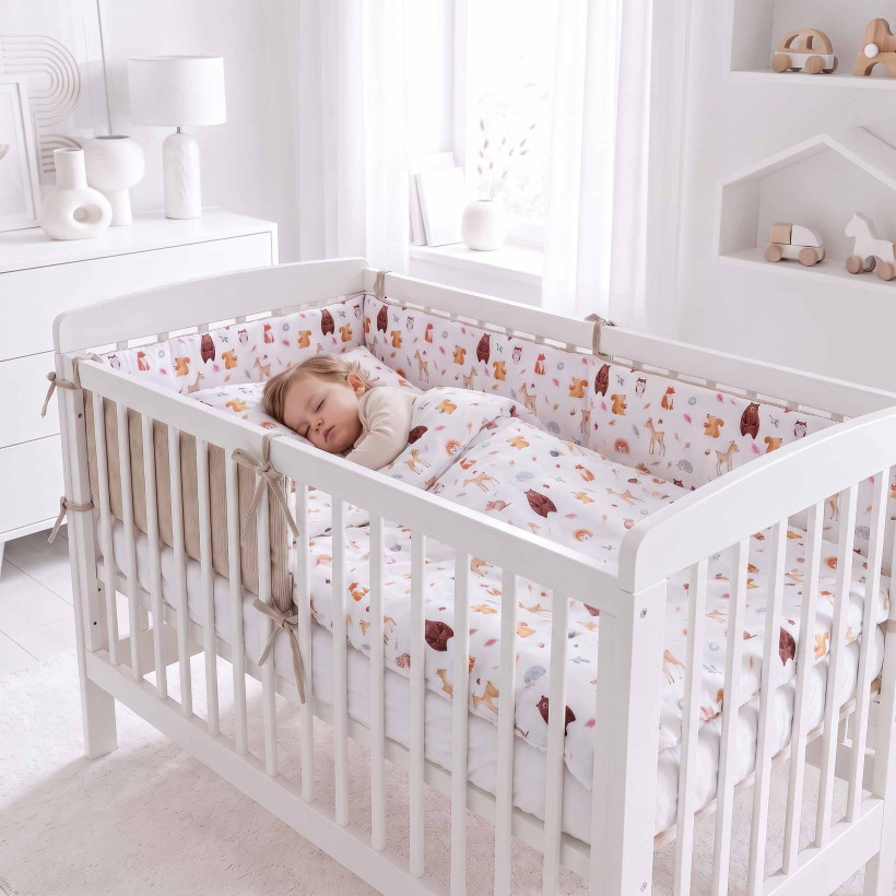 Crib Liner 180cm XKKO LUX - Wild Forest