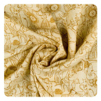 Bamboo muslins XKKO BMB 70x70 - Safari Honey Mustard 3pcs