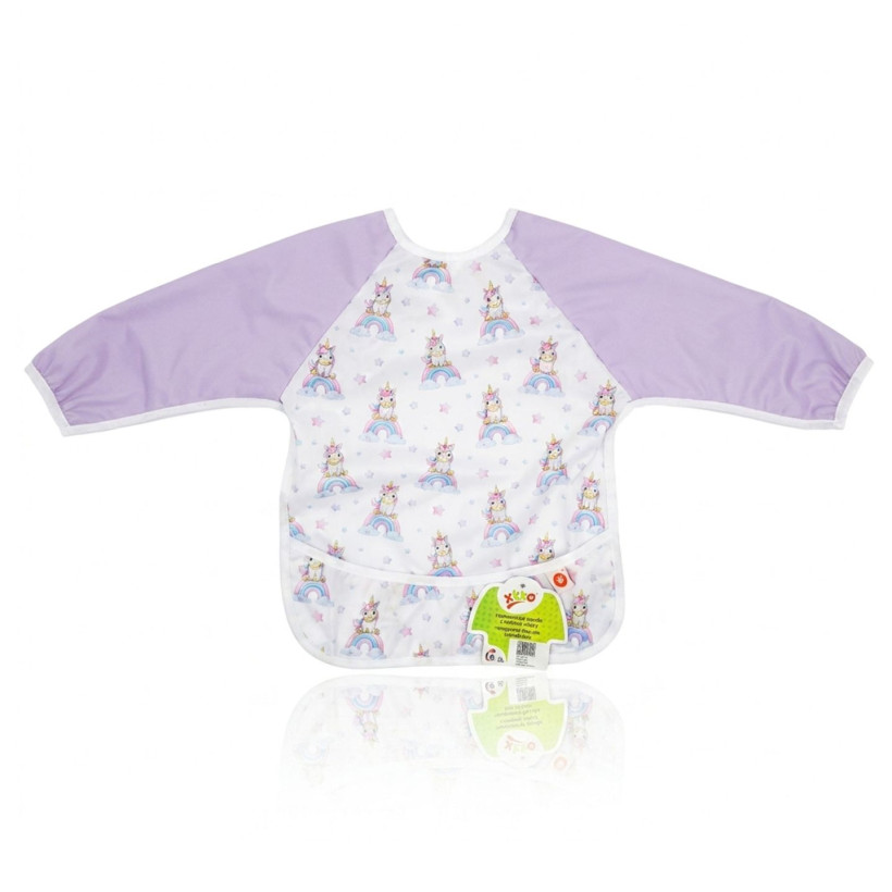 XKKO long-sleeve bib - Unicorns