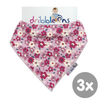 Dribble Ons Floral Ditsy 3x1ps (Wholesale pack.)