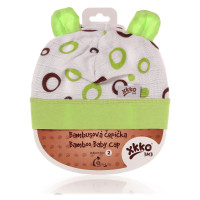 Bamboo Baby Hat XKKO BMB - Lime Bubbles 3x1ps (Wholesale packaging)