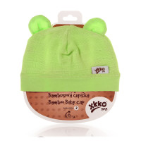 Bamboo Baby Hat XKKO BMB - Lime 3x1ps (Wholesale packaging)