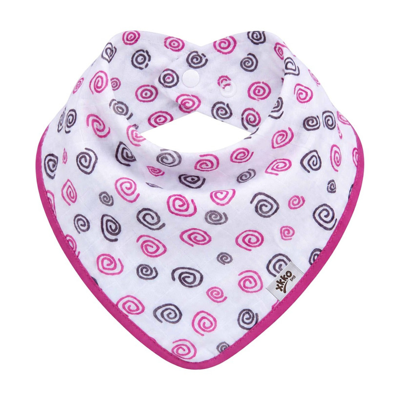 Bamboo bandana XKKO BMB - Magenta Spirals