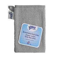 Organic cotton Terry Bath Glove XKKO Organic - Silver