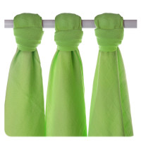 Bamboo muslins XKKO BMB 70x70 - Lime 3pcs