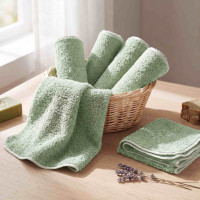 Organic cotton terry wipes XKKO Organic 21x21 - Mint