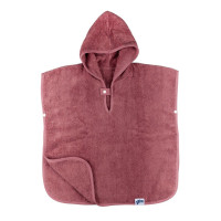 Organic cotton terry Poncho XKKO Organic - Mesa Rose