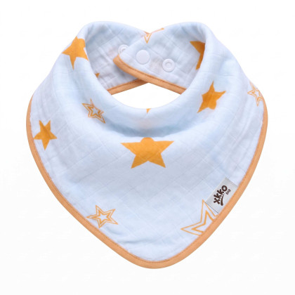 Bamboo bandana XKKO BMB - Orange Stars