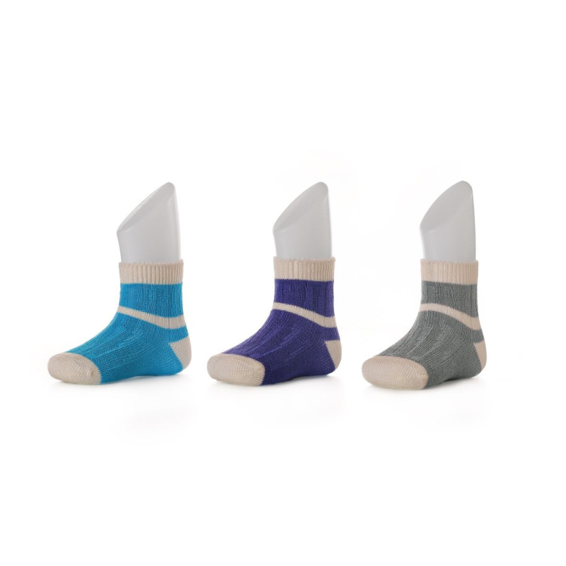 Bamboo Socks XKKO BMB - Stripes For Boys 2nd Quality