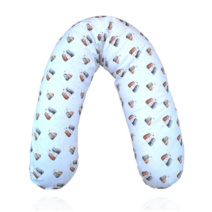 Large Nursing Pillow  XKKO LUX - Bear Family