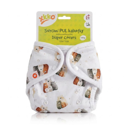 XKKO Diaper Cover One Size - Bear Family