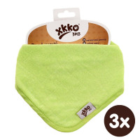 Bamboo bandana XKKO BMB - Lime 3x1ps Wholesale packing