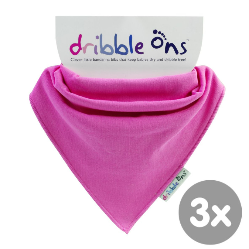 Dribble Ons Fuchsia 3x1ps (Wholesale pack.)