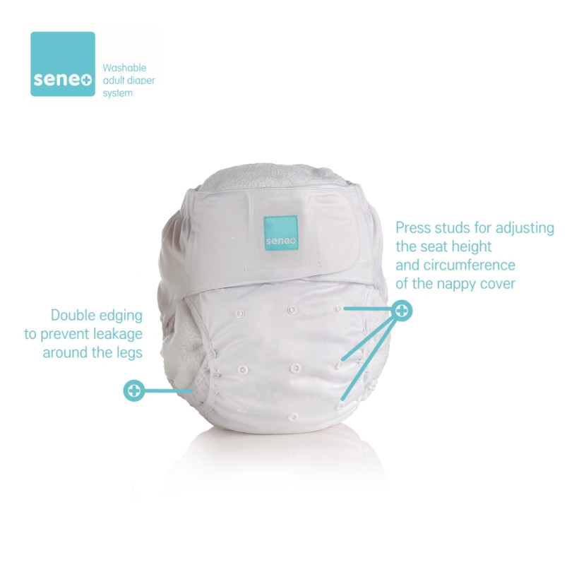 SENEO Nappy Covers for Adults - White