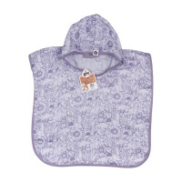 Bamboo Muslin Poncho XKKO BMB Safari - Lavender Aura Size 2
