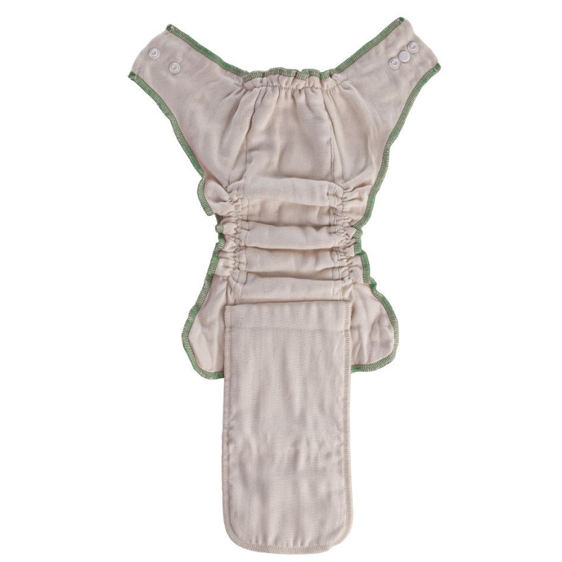 Organic cotton fitted diaper XKKO Organic - Natural Size XS