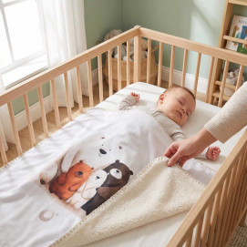 Spanish baby blanket XKKO LUX 75x100 - Bear Family