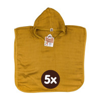 Bamboo Muslin Poncho XKKO BMB Colours - Honey Mustard Size 2 5x1ps (Wholesale pack.)
