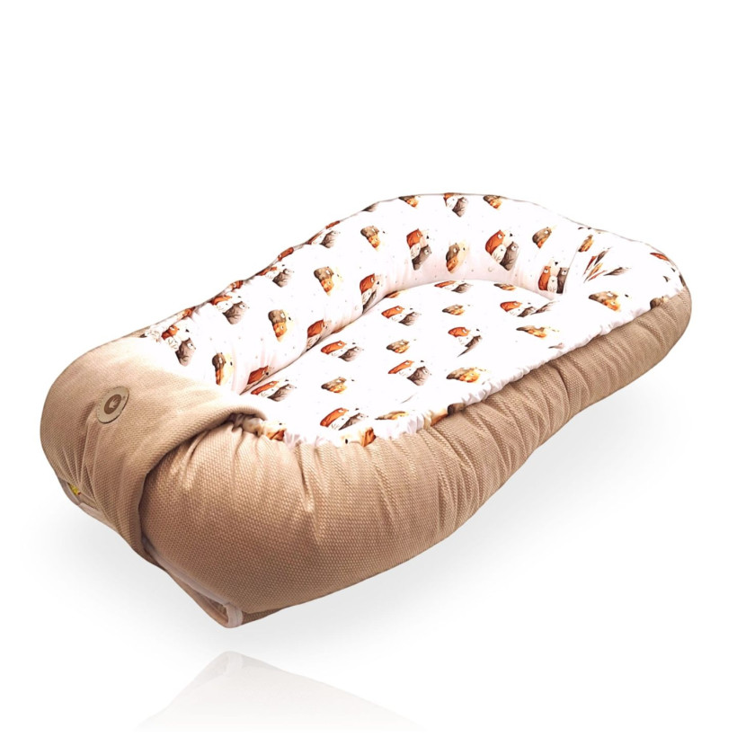 Double-sided Baby Nest XKKO LUX - Bear Family