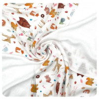 Bamboo muslins XKKO BMB 30x30 Digi - Wild Forest MIX 9pcs