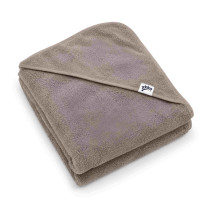 Hooded terry bath towel XKKO Organic 90x90 - Atmosphere